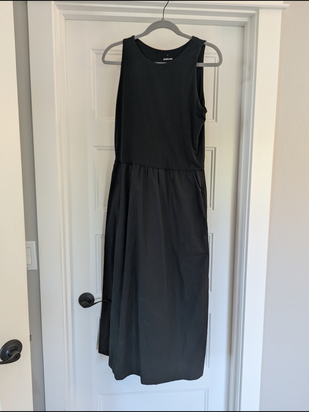 Everlane Black Sleeveless Maxi Dress